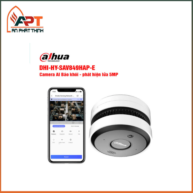 Camera AI báo khói, phát hiện lửa 5MP DAHUA DHI-HY-SAV849HAP-E